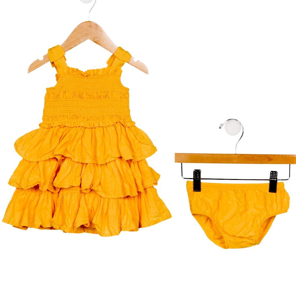 Janie and Jack Ruffled Dress Set